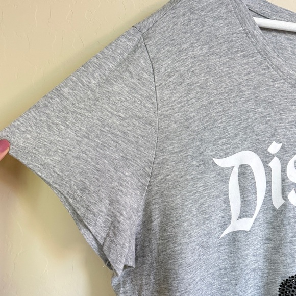 Disneyland Women’s Bling Rhinestone Minnie Plus Size Short Sleeve TShirt Gray 2X - Picture 5 of 5